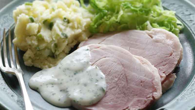 O que comer na irlanda- Bacon and Cabbage