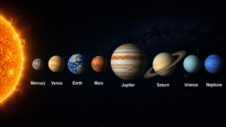 Planetas do Sistema Solar com nomes em inglês