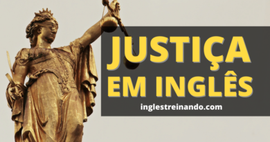 Vocabulário de justiça em inglês