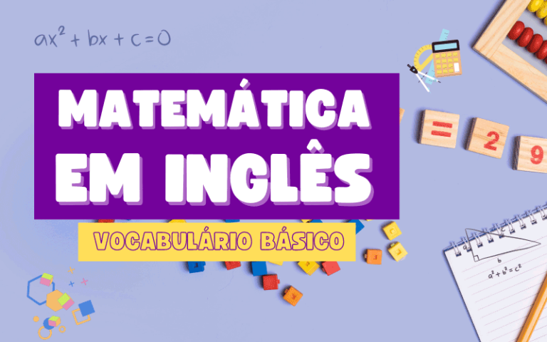 Matemática em Inglês - Vocabulário básico